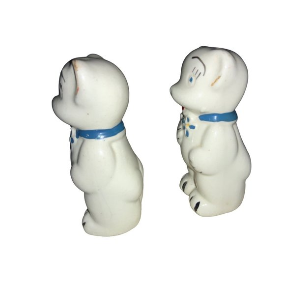 Happy White Bear Salt and Pepper Shakers American Bisque - Picture 7 of 14